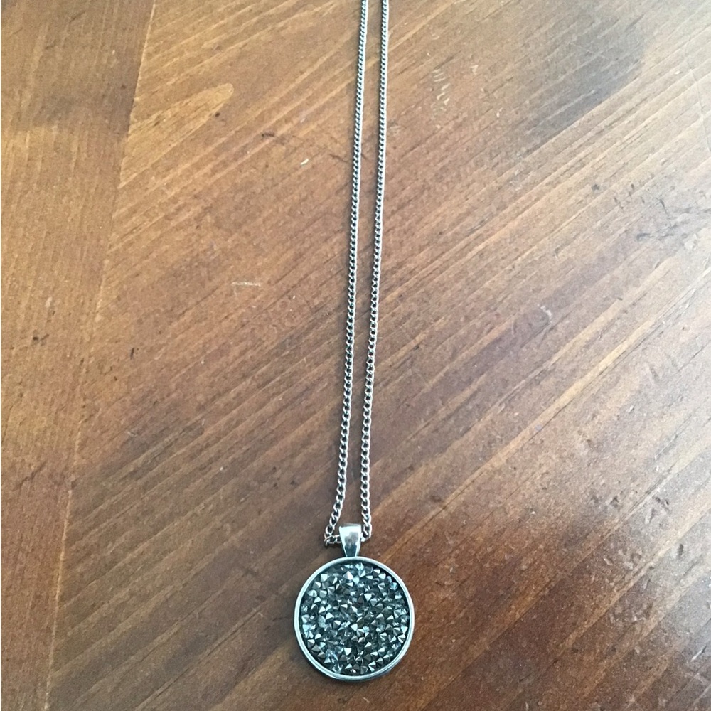 Sparkling Silver Pendant Necklace